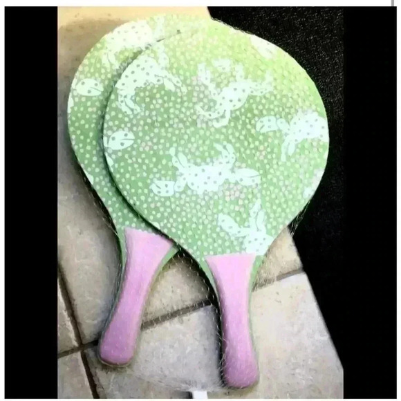 New Without Tags Lilly Pulitzer Paddle Ball Set with Lilly Pulitzer Ball - Picture 3 of 4